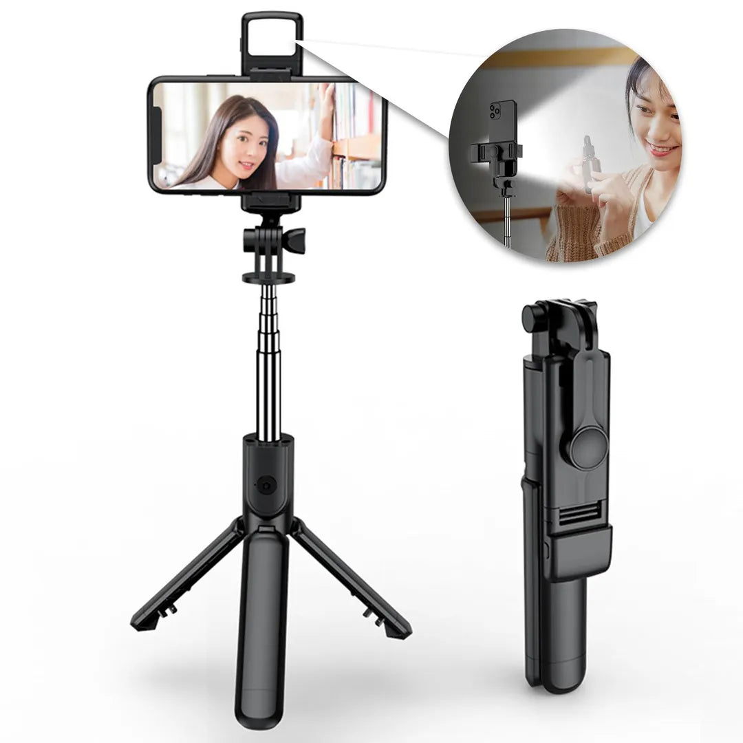 SELFIE STICK - TRĂPODE CON LED Y BLUETOOTH