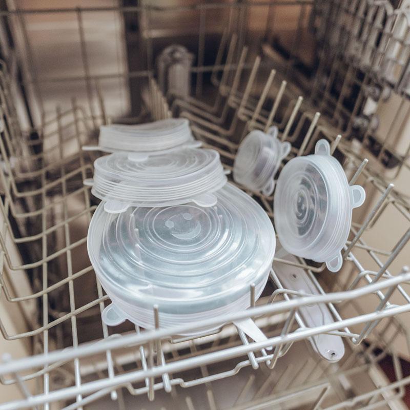 TAPAS DE SILICONA REUTILIZABLE KIT DE 6