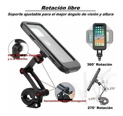 SOPORTE CELULAR MOTO Y BICI - UNIVERSAL