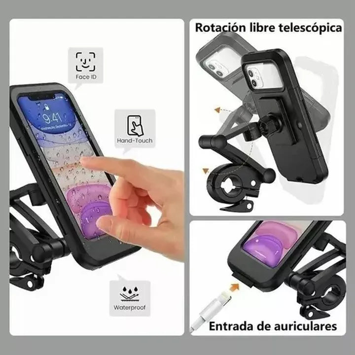 SOPORTE CELULAR MOTO Y BICI - UNIVERSAL